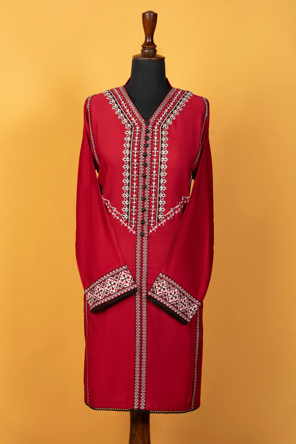 "THEMUN" Embroidered Winter Two Piece Suit - Image 3