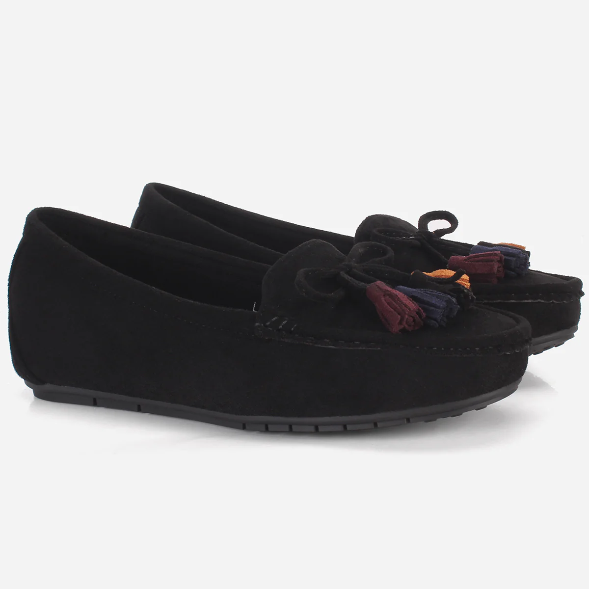 Womens "UNELI" Low Wedge Moccasins - Image 2