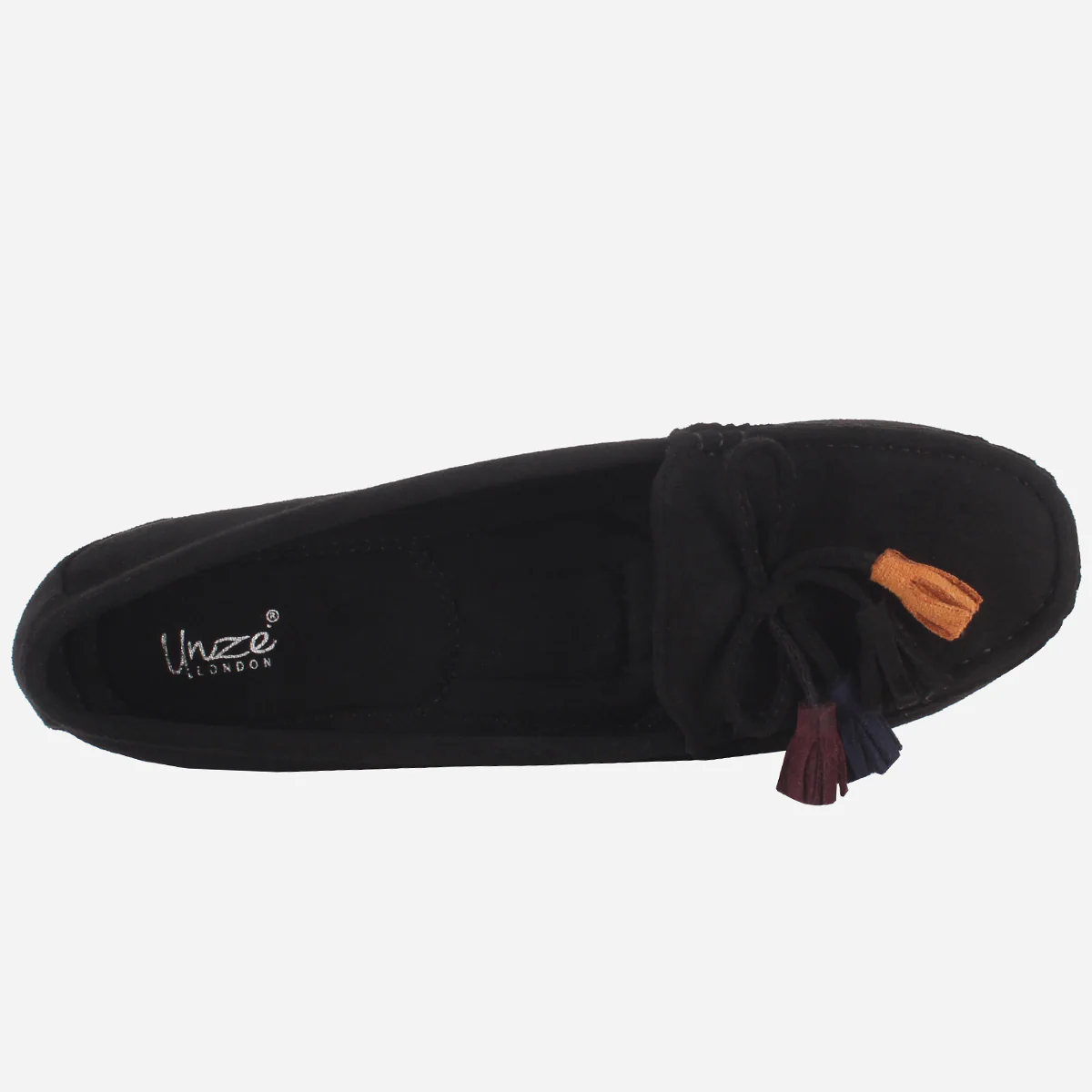 Womens "UNELI" Low Wedge Moccasins - Image 4