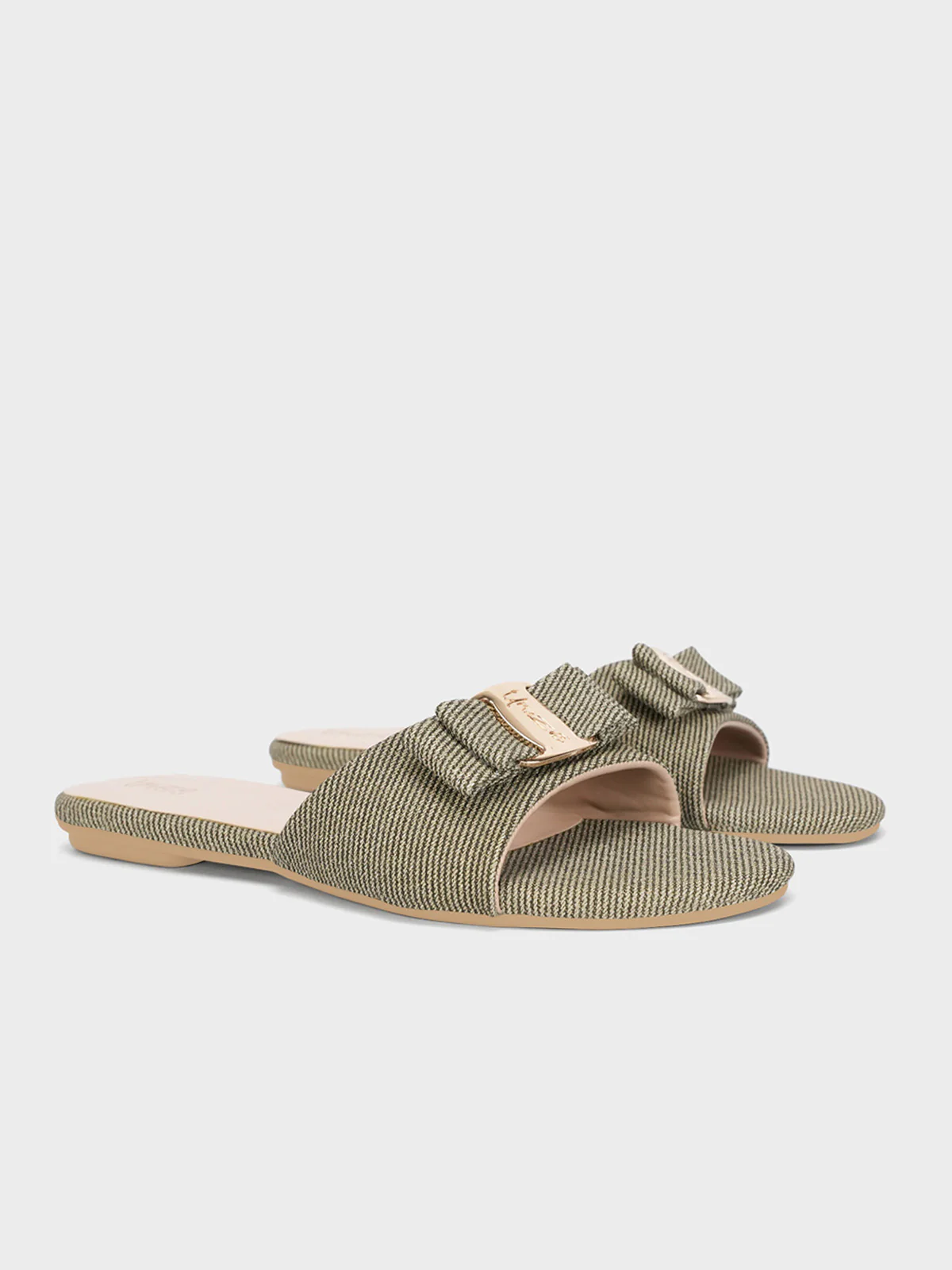 Womens "VINCENT" Decorated Summer Slippers - Image 2