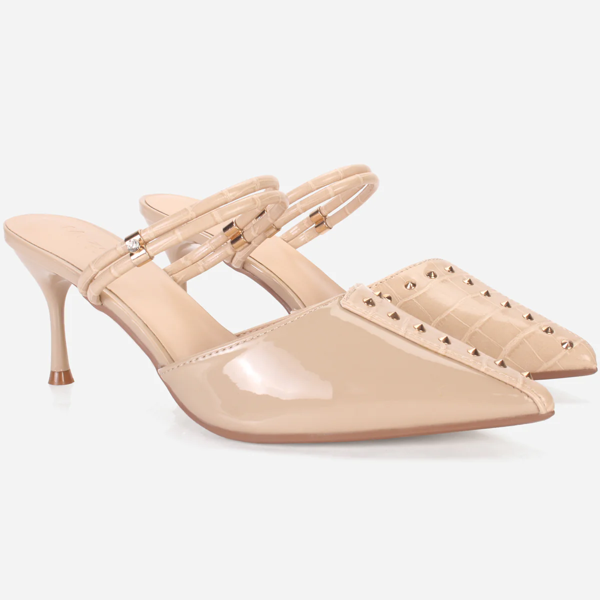Women's "WAVERLY" Stud Detailing Evening Sandals - Image 2