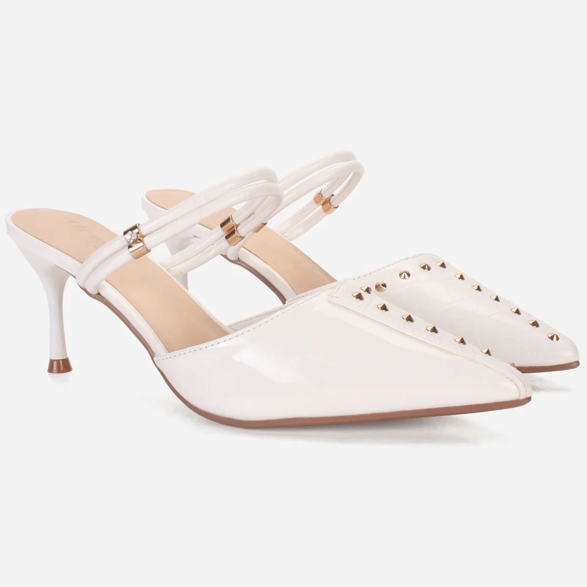 Women's "WAVERLY" Stud Detailing Evening Sandals - Image 2