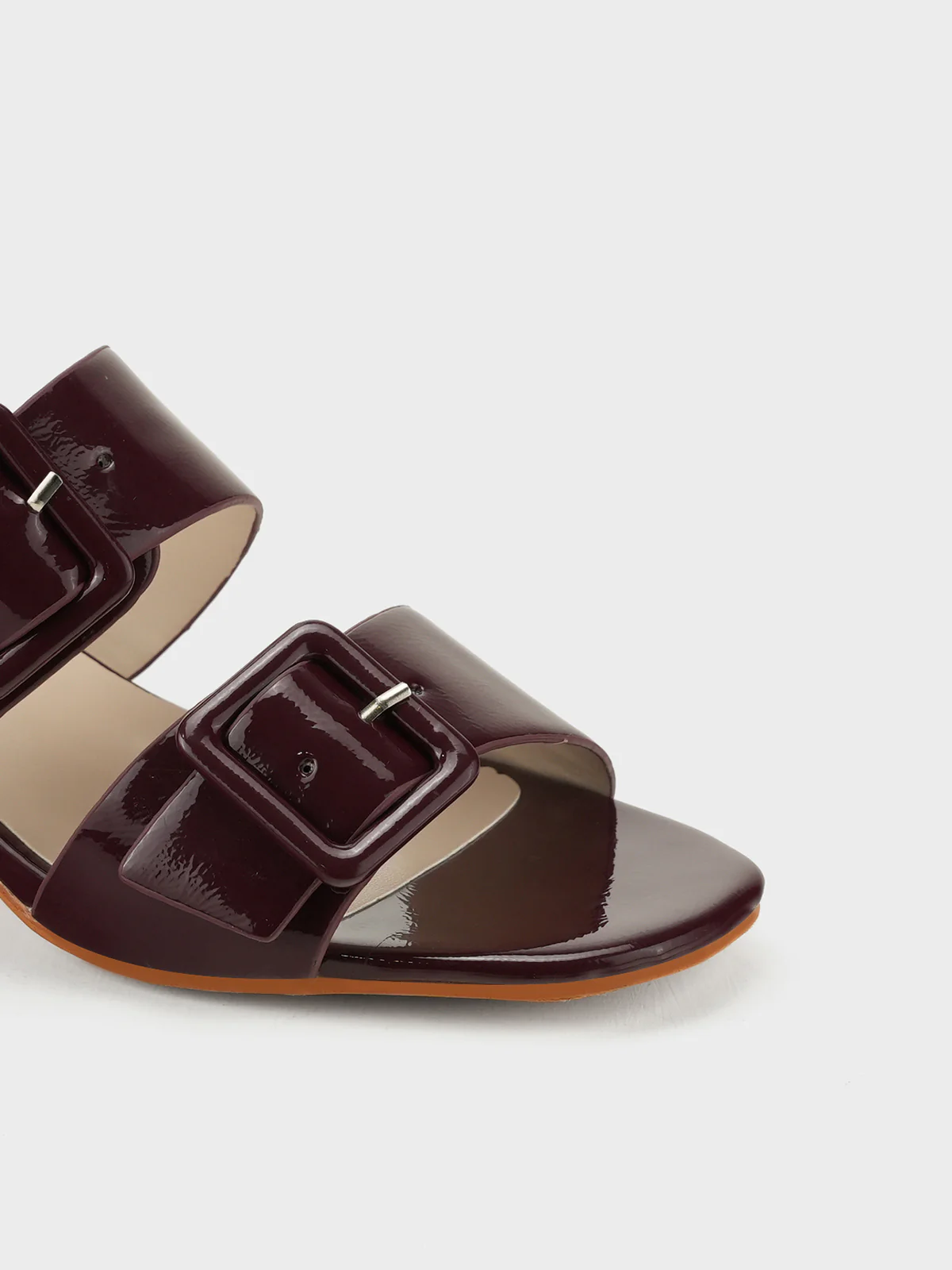 Womens "YINSHI" Adorned Block Sandals - Image 5