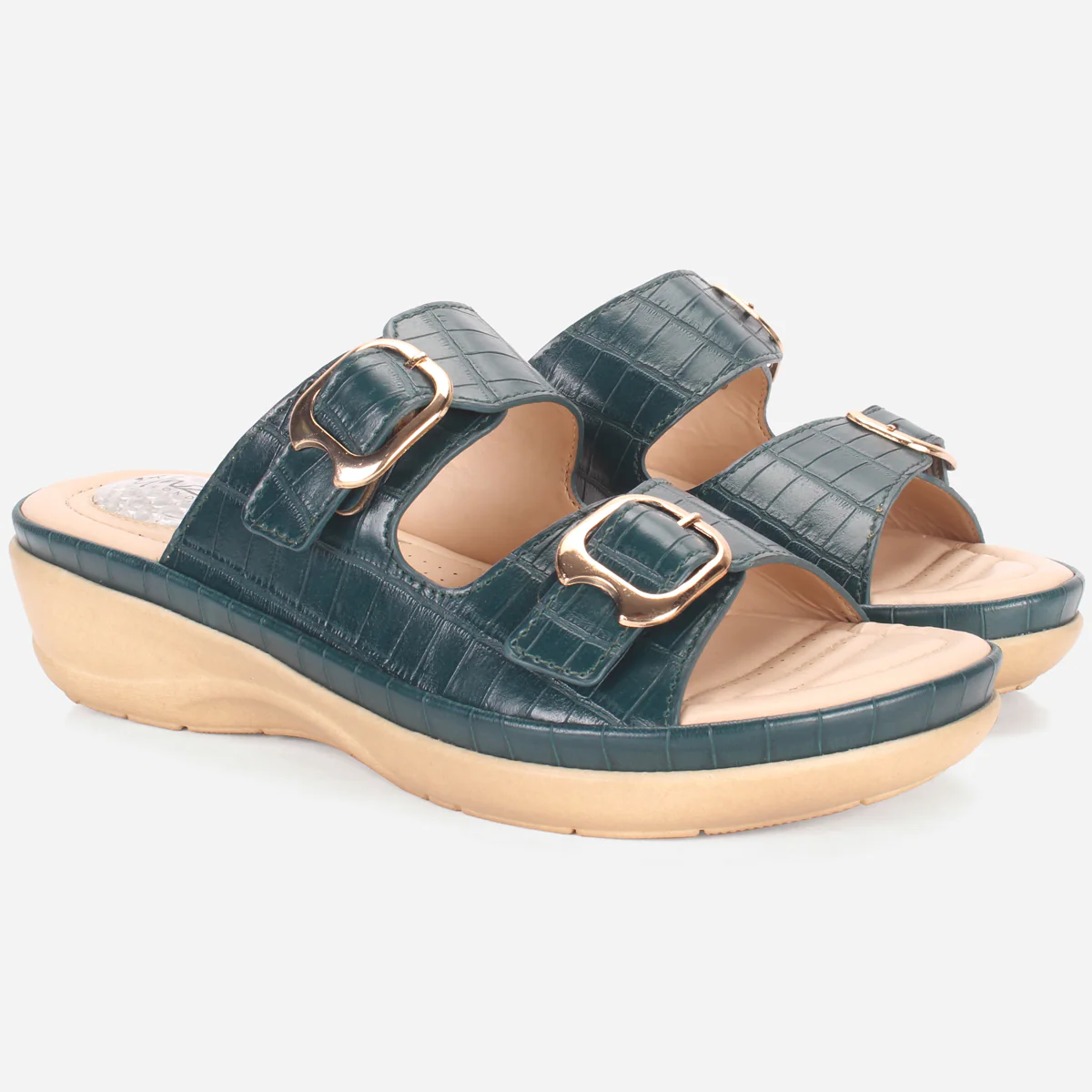 Womens "ZITOPA" Comfy Everyday Casual Wedge Slippers - Image 2
