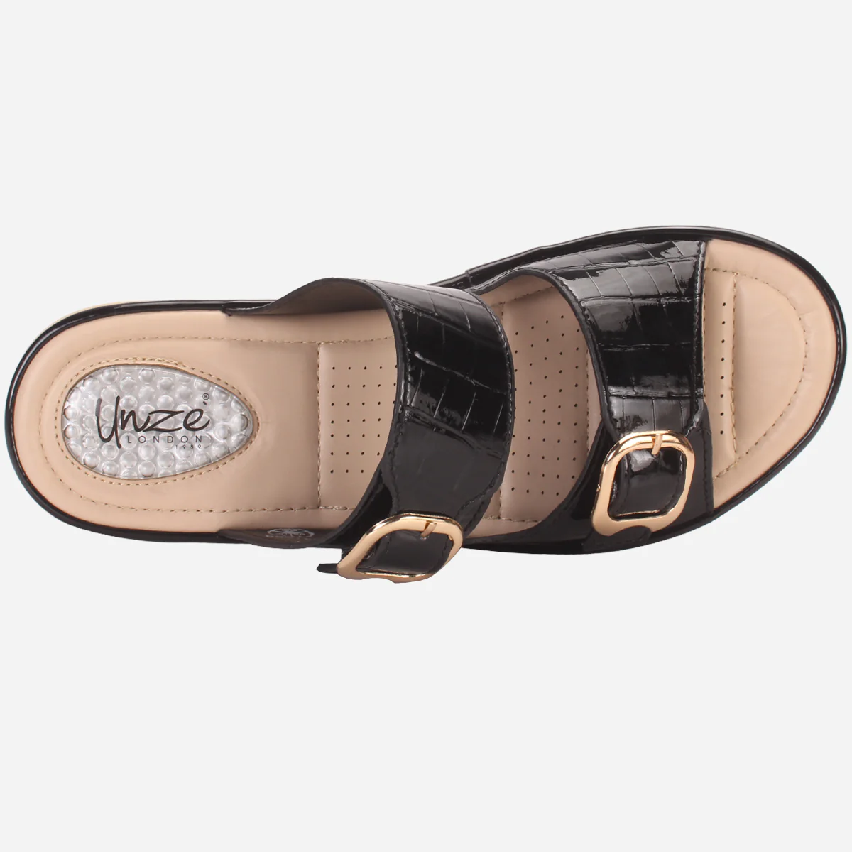 Womens "ZITOPA" Comfy Everyday Casual Wedge Slippers - Image 4
