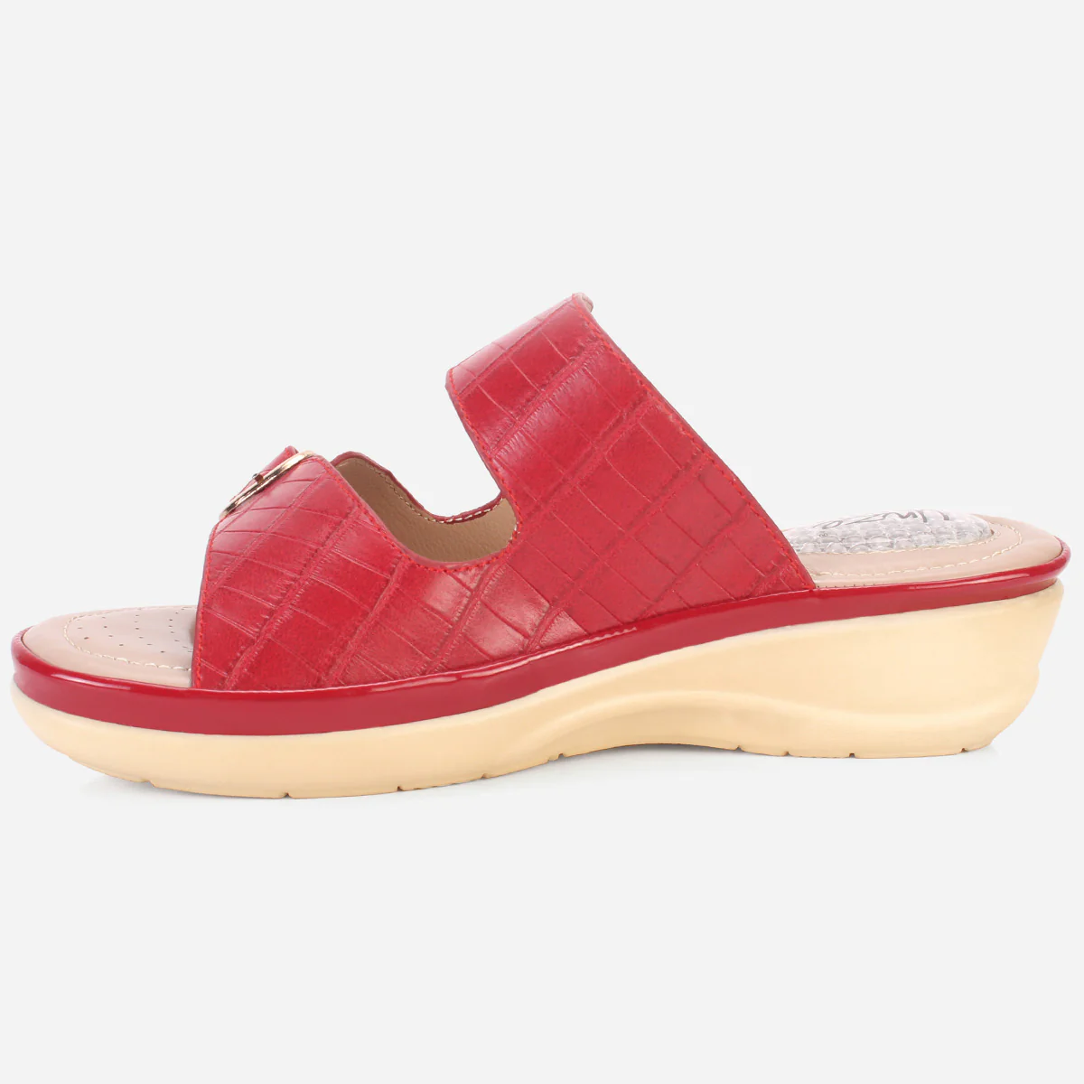 Womens "ZITOPA" Comfy Everyday Casual Wedge Slippers - Image 3