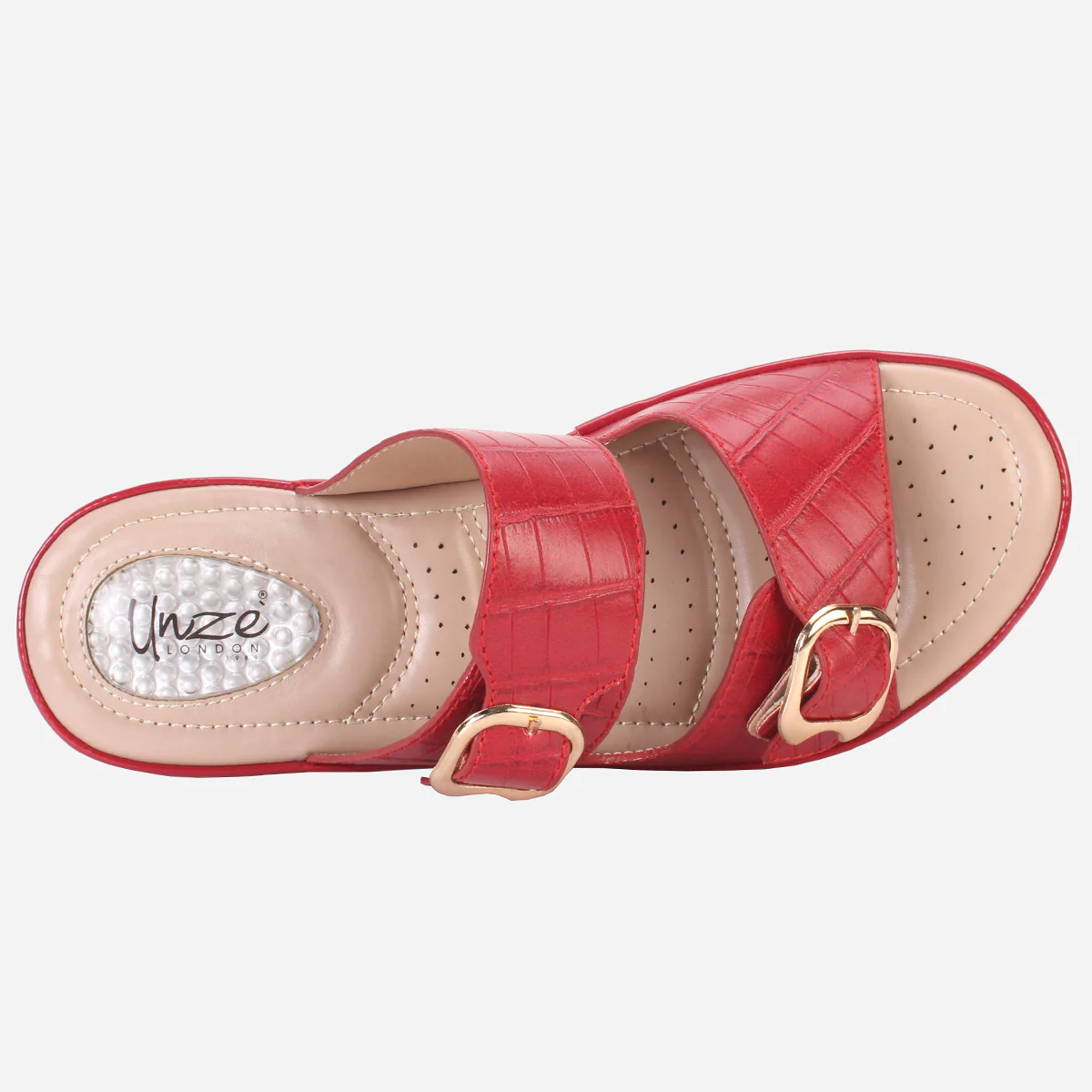 Womens "ZITOPA" Comfy Everyday Casual Wedge Slippers - Image 4