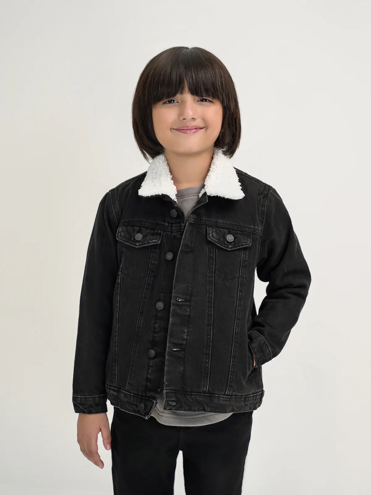 "ZAROON" Front Button Denim Jacket - Image 2