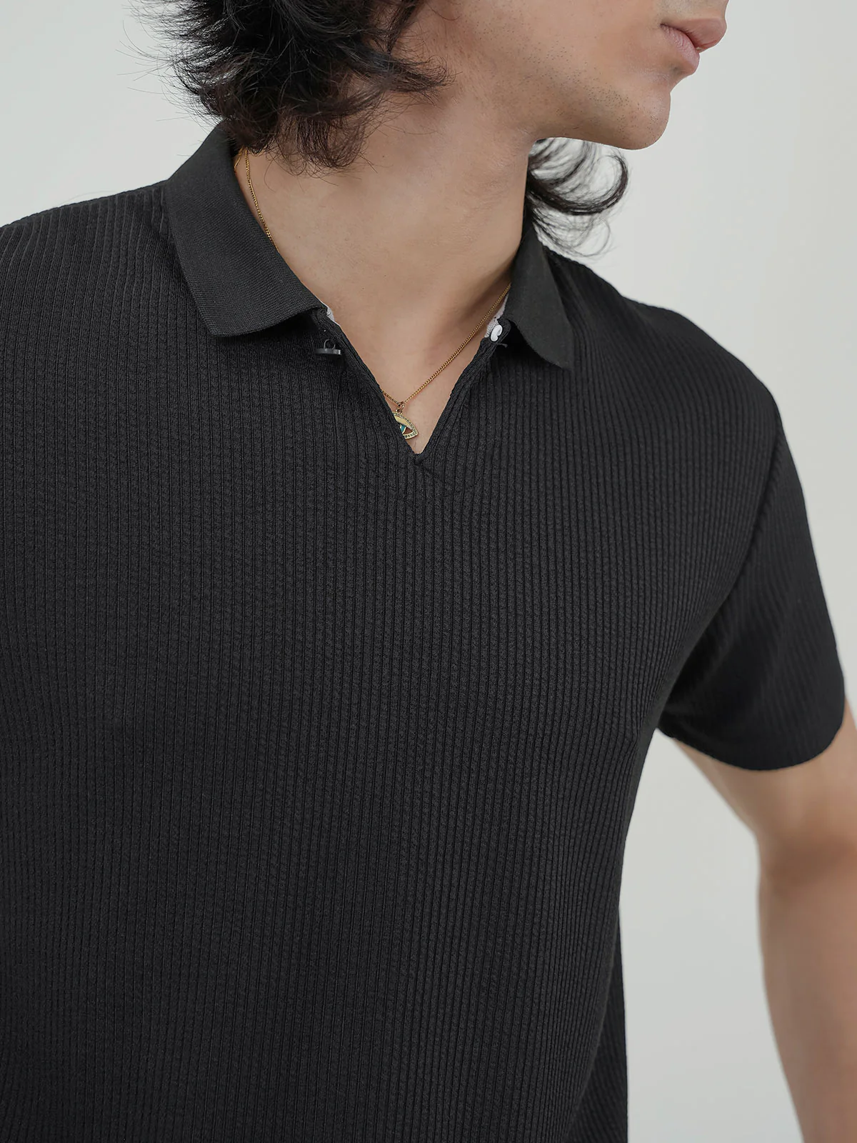 "ZARYN" Relaxed Regular Fit Polo Shirt - Image 5